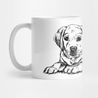 Puppy print Mug